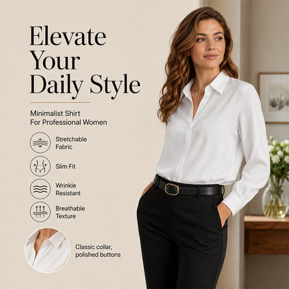 🥳2026 HOT SALE 50% Off🥳💞50K+ SOLD!🌸👚New Arrivals - Satin Button-Front Shirt – Soft Fluid Drape & Versatile Pairing for Any Occasion