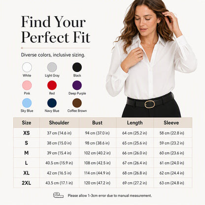 🥳2026 HOT SALE 50% Off🥳💞50K+ SOLD!🌸👚New Arrivals - Satin Button-Front Shirt – Soft Fluid Drape & Versatile Pairing for Any Occasion