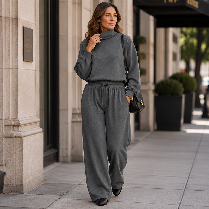 🍂Women Casual Two-Piece Pants Set – Chic Wide-Leg Two-Piece Outfit For Cosy Everyday Style🤍