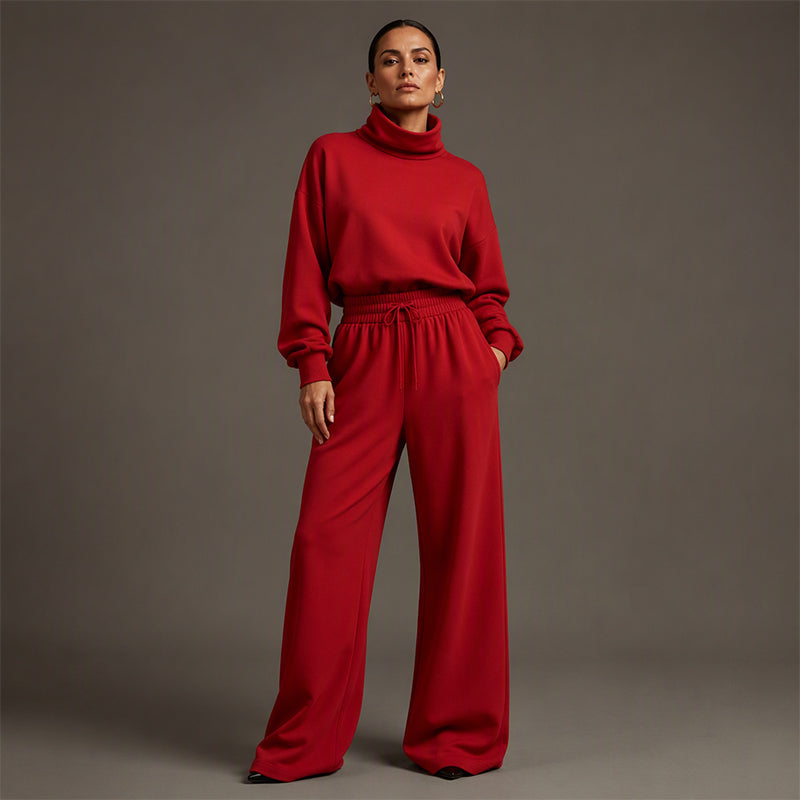 🍂Women Casual Two-Piece Pants Set – Chic Wide-Leg Two-Piece Outfit For Cosy Everyday Style🤍