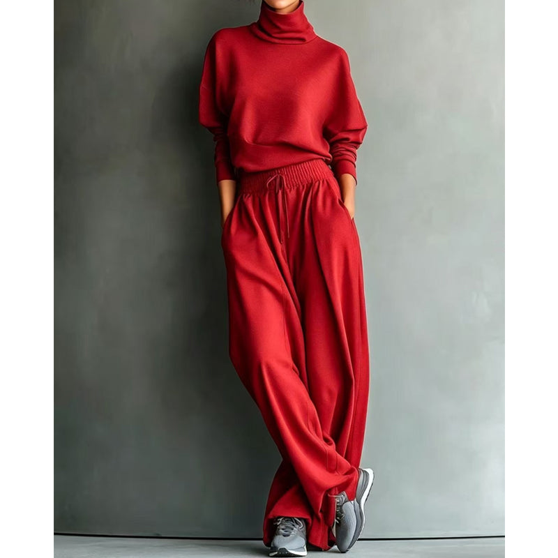 🍂Women Casual Two-Piece Pants Set – Chic Wide-Leg Two-Piece Outfit For Cosy Everyday Style🤍