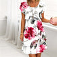 🔥 2026 Fresh Drops | Flat 50% OFF Today! 💸Women's Summer Floral Chiffon Dress