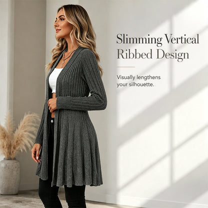 🌸New Arrivals  50% OFF🧥 Elegant Open Cardigan with Knit Texture – Soft Comfort & Versatile Style for Any Occasion