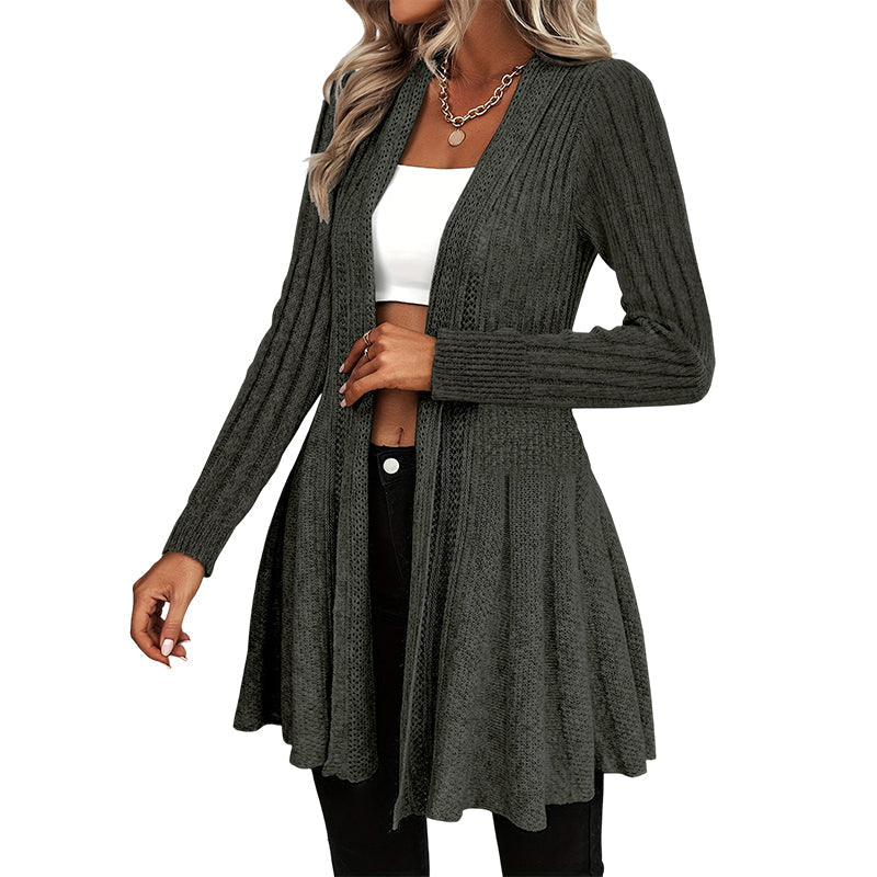 🌸New Arrivals  50% OFF🧥 Elegant Open Cardigan with Knit Texture – Soft Comfort & Versatile Style for Any Occasion