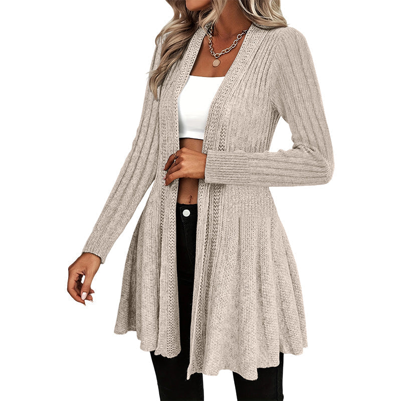 🌸New Arrivals  50% OFF🧥 Elegant Open Cardigan with Knit Texture – Soft Comfort & Versatile Style for Any Occasion