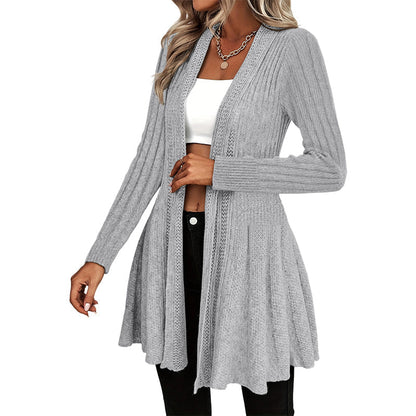 🌸New Arrivals  50% OFF🧥 Elegant Open Cardigan with Knit Texture – Soft Comfort & Versatile Style for Any Occasion