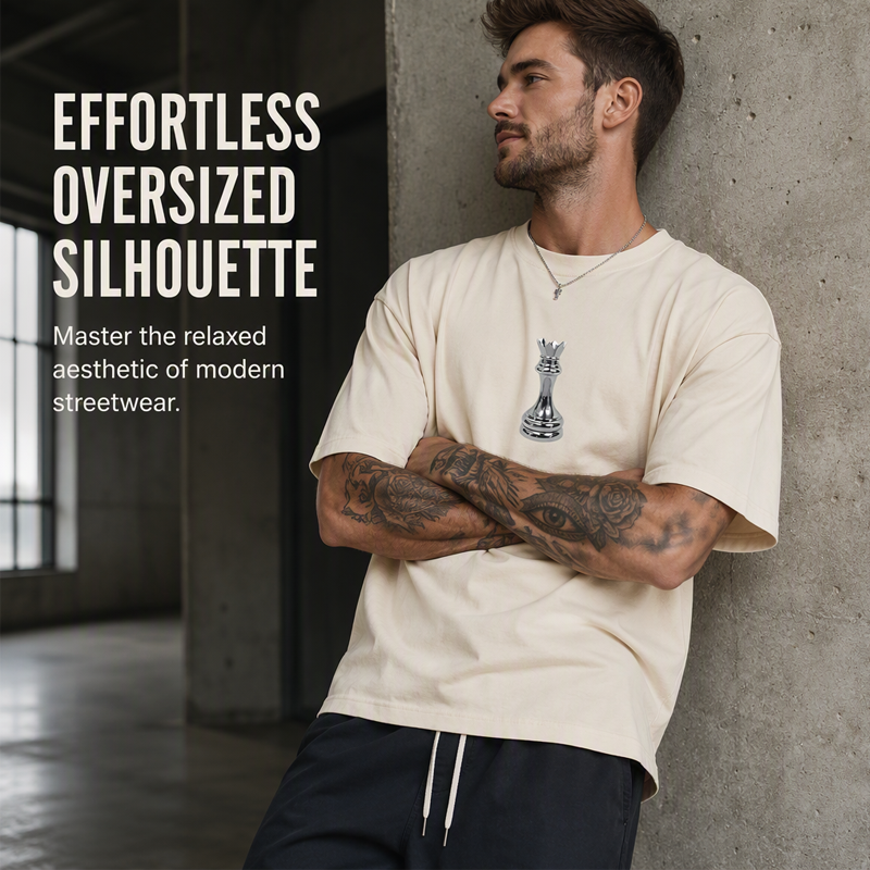 🔥 2026 Fresh Drops | Flat 50% OFF Today! 💸Men's Chess Graphic Crew Neck T-Shirt