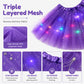 🎁 50% OFF NOW! ✨LED Light Up Sequin Tutu Skirt Star Mesh Princess Skirt for Girls and Adults