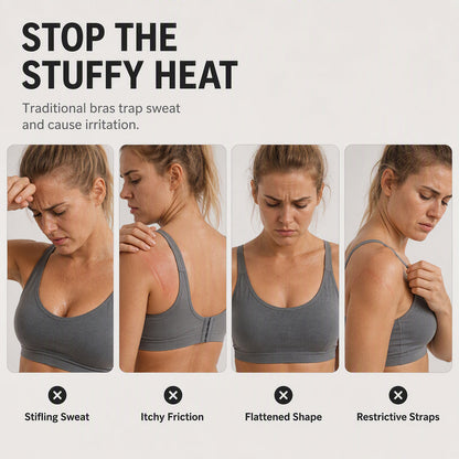 Must-Have🔥🏃‍♀️ Seamless High-Stretch Bra – Medium Support & Cooling Ventilation for Yoga or Gym