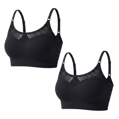 Must-Have🔥🏃‍♀️ Seamless High-Stretch Bra – Medium Support & Cooling Ventilation for Yoga or Gym