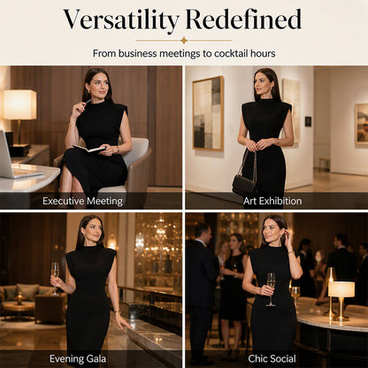 🥳2026 HOT SALE 50% Off🥳💞50K+ SOLD!🌸Women's Elegant Mock Neck Bodycon Dress
