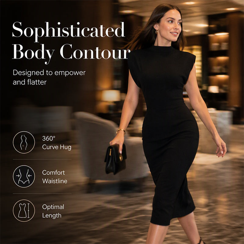 🥳2026 HOT SALE 50% Off🥳💞50K+ SOLD!🌸Women's Elegant Mock Neck Bodycon Dress