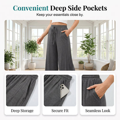 🔥 2026 Fresh Drops | Flat 50% OFF Today! 💸Women's Casual Wide-Leg Pants with Ruffle Hem