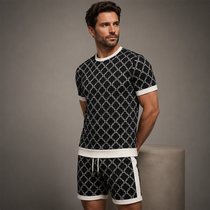 ⌛Limited-Time Offer🛍️Men's Casual Top & Shorts 2-Piece Set