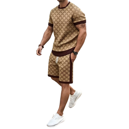 ⌛Limited-Time Offer🛍️Men's Casual Top & Shorts 2-Piece Set