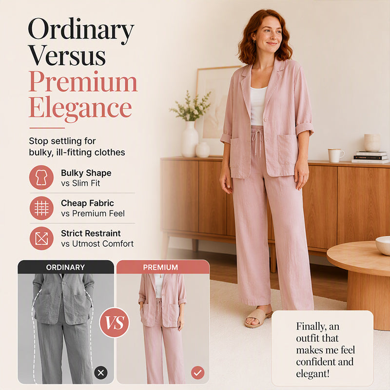 🔥 2026 Fresh Drops | Flat 50% OFF & FREE SHIPPING Today! 💸Women's Casual Blazer and Pants 2-Piece Set