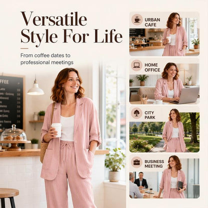 🔥 2026 Fresh Drops | Flat 50% OFF & FREE SHIPPING Today! 💸Women's Casual Blazer and Pants 2-Piece Set