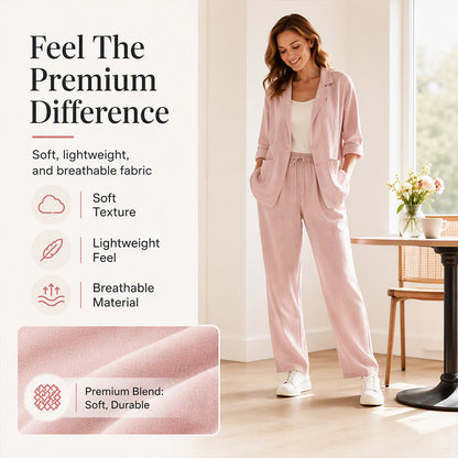 🔥 2026 Fresh Drops | Flat 50% OFF & FREE SHIPPING Today! 💸Women's Casual Blazer and Pants 2-Piece Set