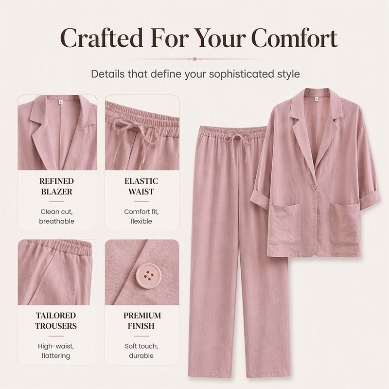 🔥 2026 Fresh Drops | Flat 50% OFF & FREE SHIPPING Today! 💸Women's Casual Blazer and Pants 2-Piece Set