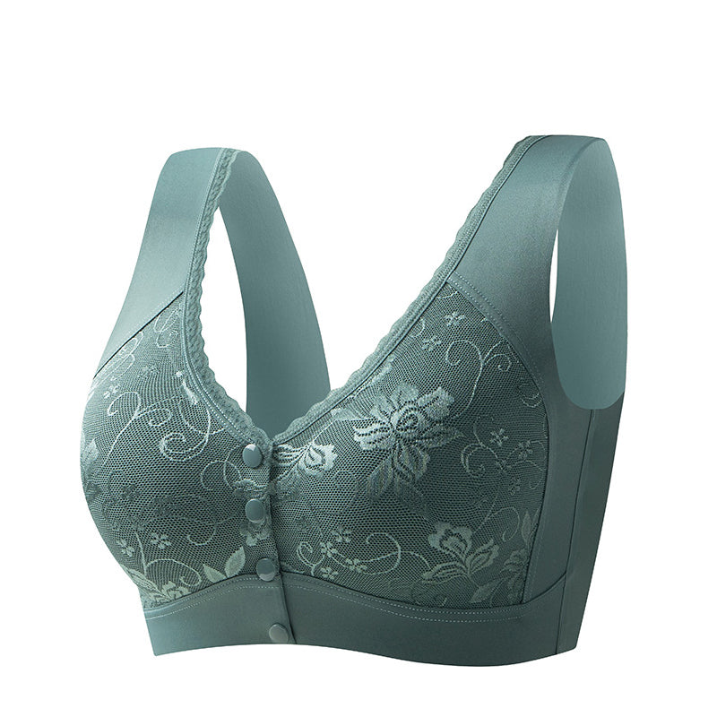 ⏰Last Day Sale 50% Off💃Front Closure Wire-Free Bra for Elderly Women Seamless Vest Style Plus Size