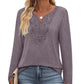 🌸Hot Sale 50% OFF!✨Women's Elegant Casual Top – Flattering V-Neck Long Sleeve Shirt for Women Who Love Comfort & Style