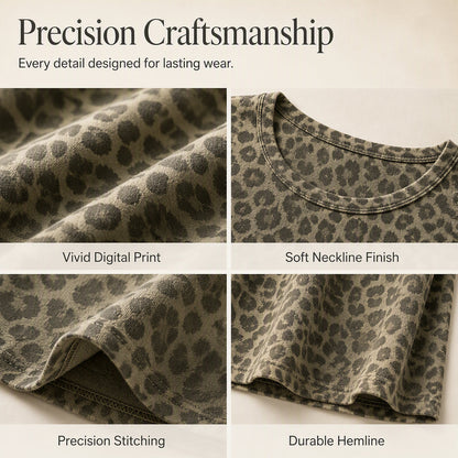 ⏰Last Day Sale 50% Off💃Women's Casual Leopard Print Dress