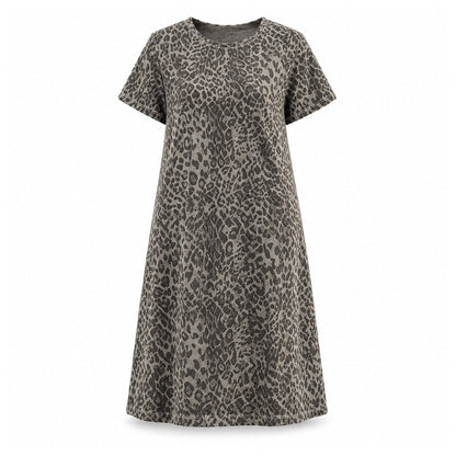 ⏰Last Day Sale 50% Off💃Women's Casual Leopard Print Dress