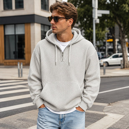 ✨2026 Collection at 50% OFF🎁Men's Knit Quarter-Zip Hoodie Sweatshirt