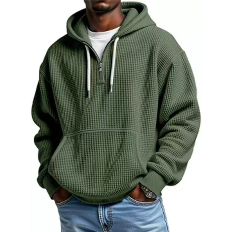 ⏰️LIMITED-TIME 50% OFF! ✨Men's Knit Quarter-Zip Hoodie Sweatshirt
