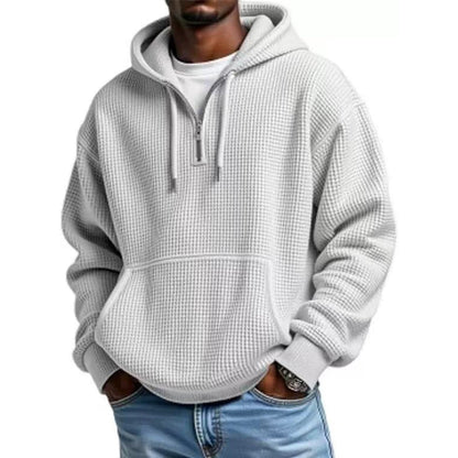 ⏰️LIMITED-TIME 50% OFF! ✨Men's Knit Quarter-Zip Hoodie Sweatshirt
