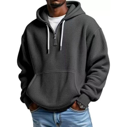 ✨2026 Collection at 50% OFF🎁Men's Knit Quarter-Zip Hoodie Sweatshirt
