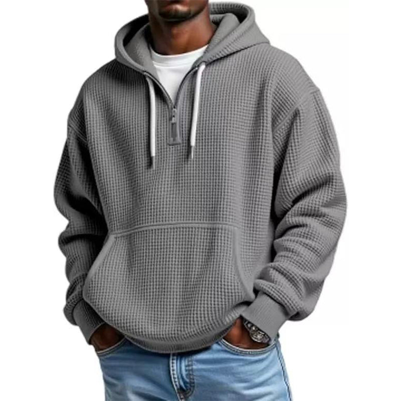 ✨2026 Collection at 50% OFF🎁Men's Knit Quarter-Zip Hoodie Sweatshirt