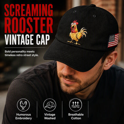 ✨ Just Landed! 2026 Collection at 50% OFF & FREE SHIPPING🎁Retro Rooster Print Baseball Cap