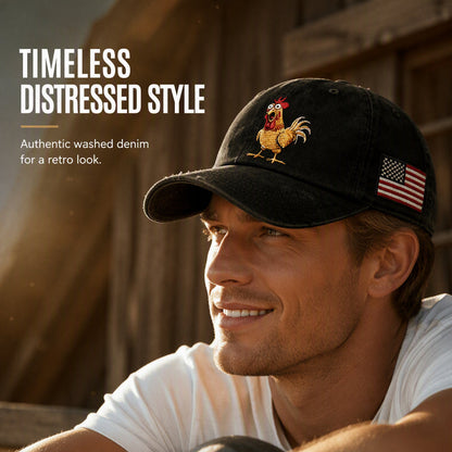 ✨ Just Landed! 2026 Collection at 50% OFF & FREE SHIPPING🎁Retro Rooster Print Baseball Cap