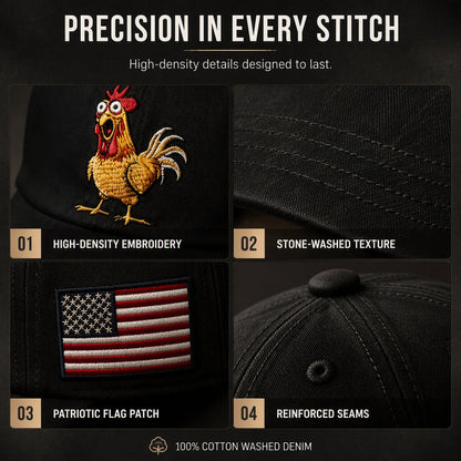 ✨ Just Landed! 2026 Collection at 50% OFF & FREE SHIPPING🎁Retro Rooster Print Baseball Cap