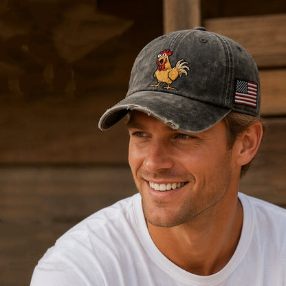 ✨ Just Landed! 2026 Collection at 50% OFF & FREE SHIPPING🎁Retro Rooster Print Baseball Cap
