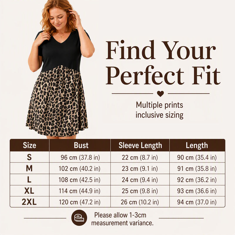⌛Last Day Special Prices !🌸Women's V Neck Short Sleeve Midi Dress