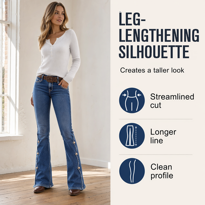 ⏰Last Day Sale 50% Off & FREE SHIPPING✈️👖Women High Waisted Distressed Flare Jeans