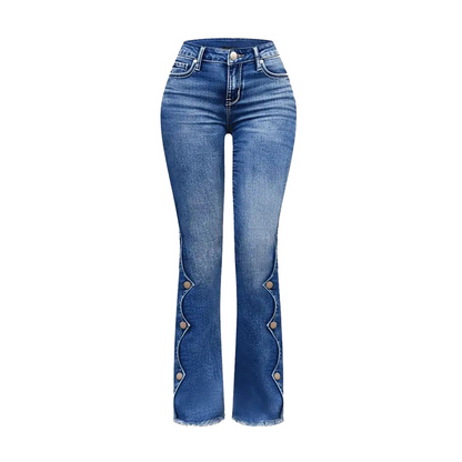⏰Last Day Sale 50% Off & FREE SHIPPING✈️👖Women High Waisted Distressed Flare Jeans