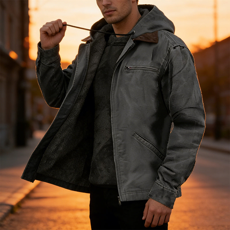 🔥2026 Bestseller🔥🧥Men's Multifunctional Insulated Hooded Work Jacket