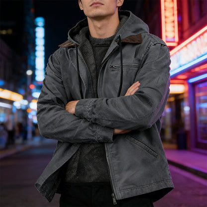 🔥2026 Bestseller🔥🧥Men's Multifunctional Insulated Hooded Work Jacket