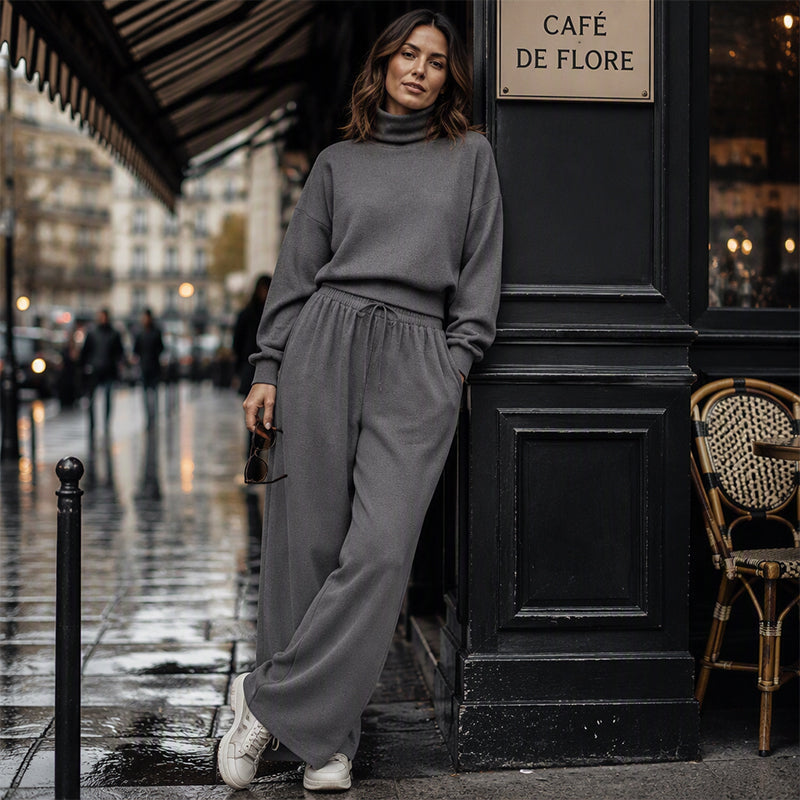 Women Casual Two-Piece Pants Set