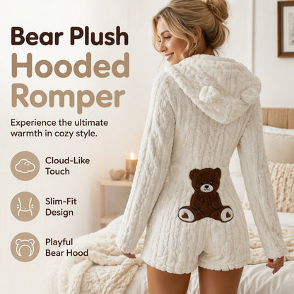 ⏰️LIMITED-TIME 50% OFF! ✨Women’s Plush Hooded Long Sleeve Romper