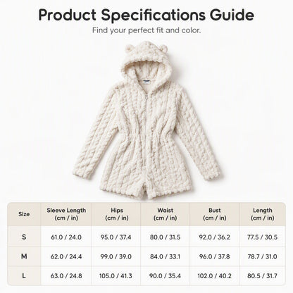 ⏰️LIMITED-TIME 50% OFF! ✨Women’s Plush Hooded Long Sleeve Romper