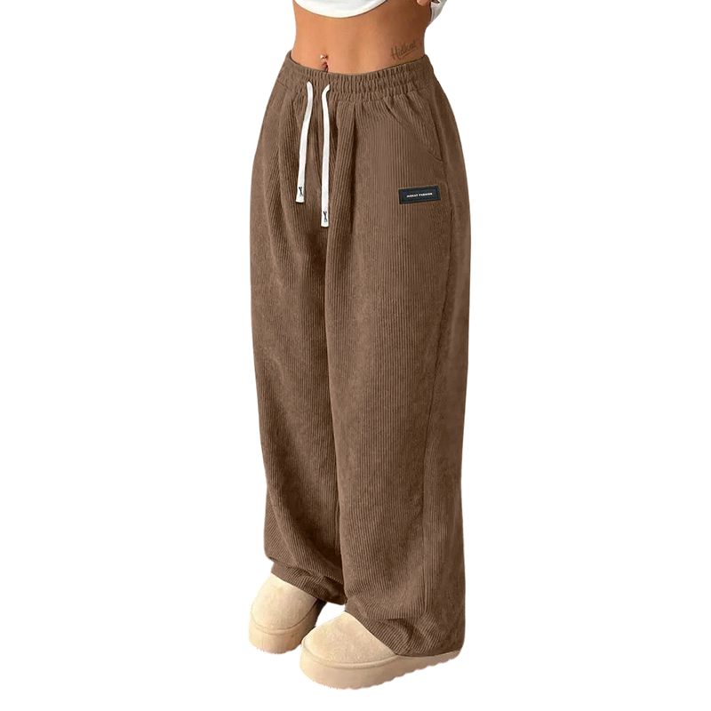 🎁 50% OFF NOW! ✨Women's Corduroy Wide-Leg Pants with Drawstring