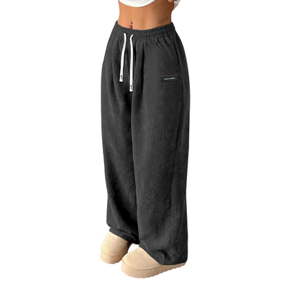 🎁 50% OFF NOW! ✨Women's Corduroy Wide-Leg Pants with Drawstring
