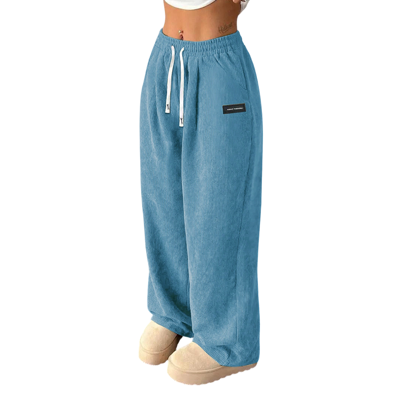 🎁 50% OFF NOW! ✨Women's Corduroy Wide-Leg Pants with Drawstring