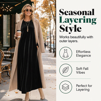 ⏰️Limited-Time Special !✨New Arrivals-👗Women’s Elegant Velvet Maxi Dress