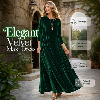 ⏰️Limited-Time Special !✨New Arrivals-👗Women’s Elegant Velvet Maxi Dress