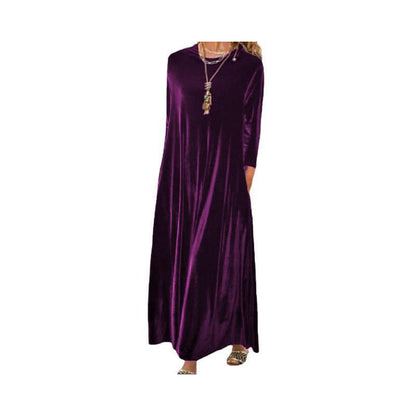 ⏰️Limited-Time Special !✨New Arrivals-👗Women’s Elegant Velvet Maxi Dress